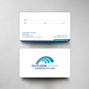 Business Card Design by chandrayaan.creative for Outlook Vision | Design: #25838304