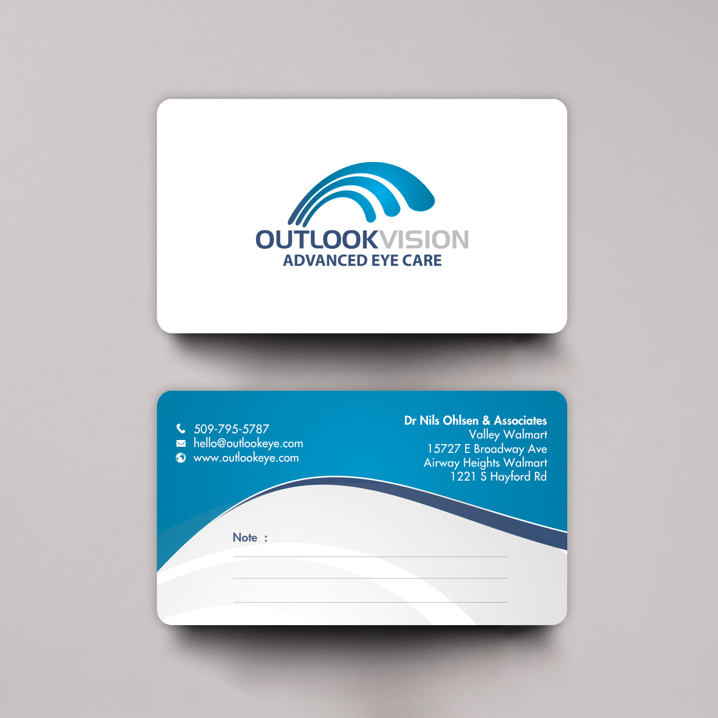 Visitenkarten-Design von chandrayaan.creative für Outlook Vision | Design #25840851