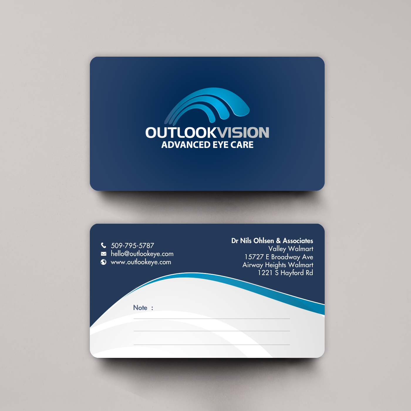 Visitenkarten-Design von chandrayaan.creative für Outlook Vision | Design #25840854