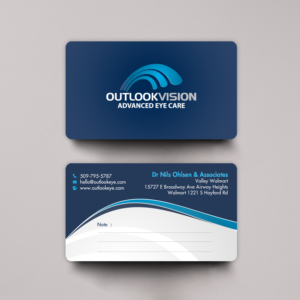 Outlook Vision seeks updated contemporary business card | Business Card Design by chandrayaan.creative