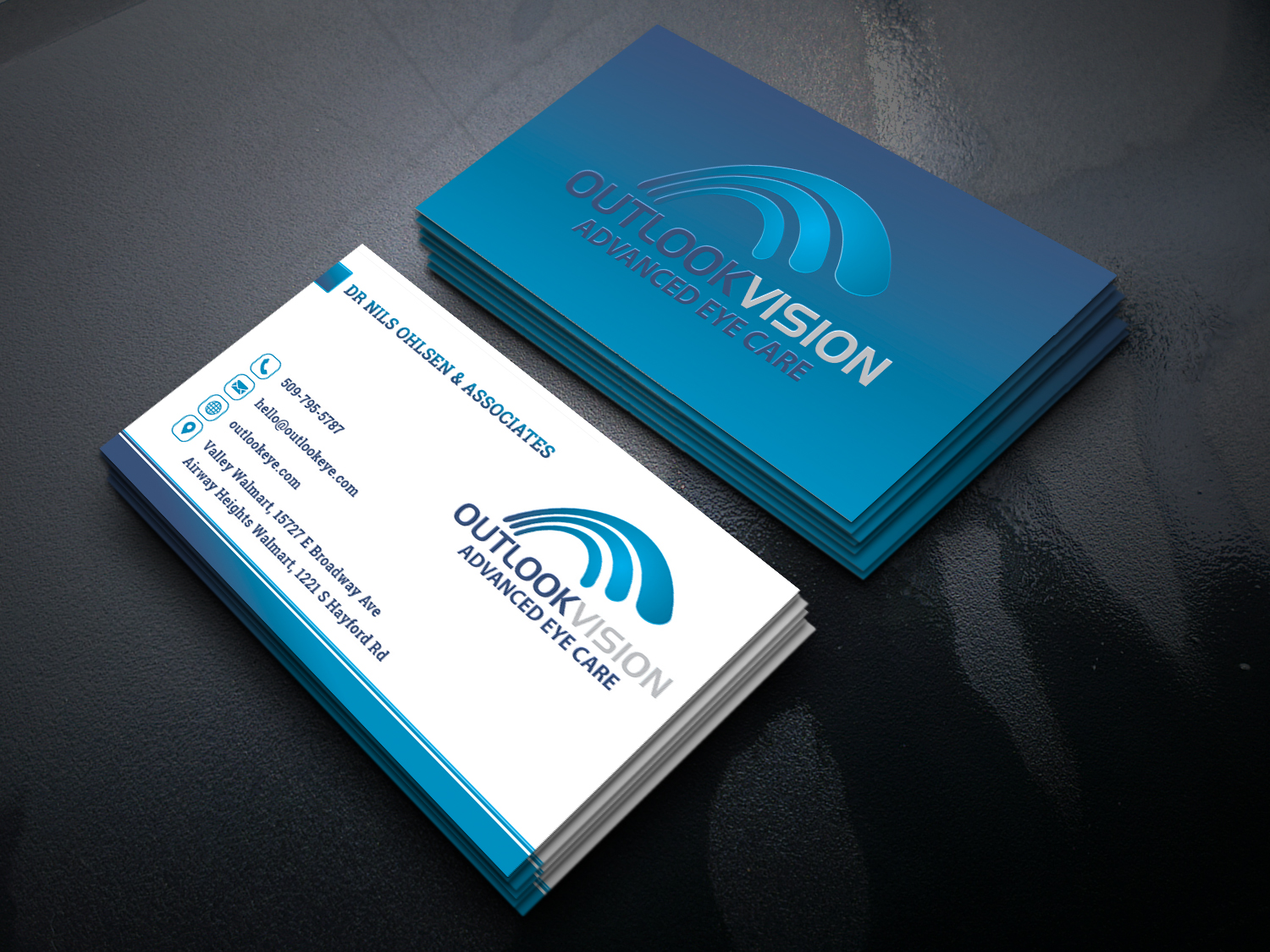 Design de Carte de Visite par websketchworld pour Outlook Vision | Design #25846623