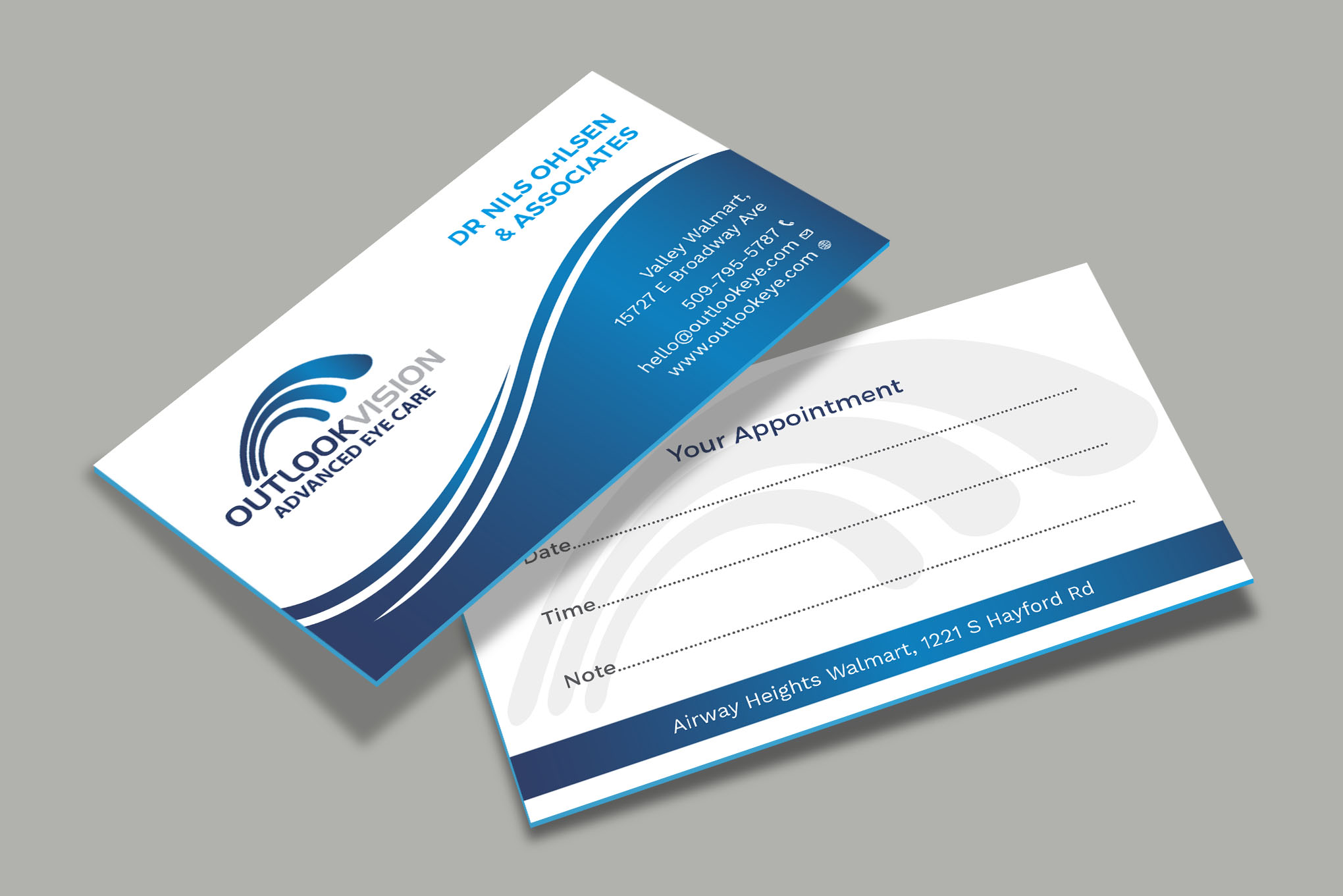 Design de Carte de Visite par Tripti Ranjan Gain pour Outlook Vision | Design #25832271