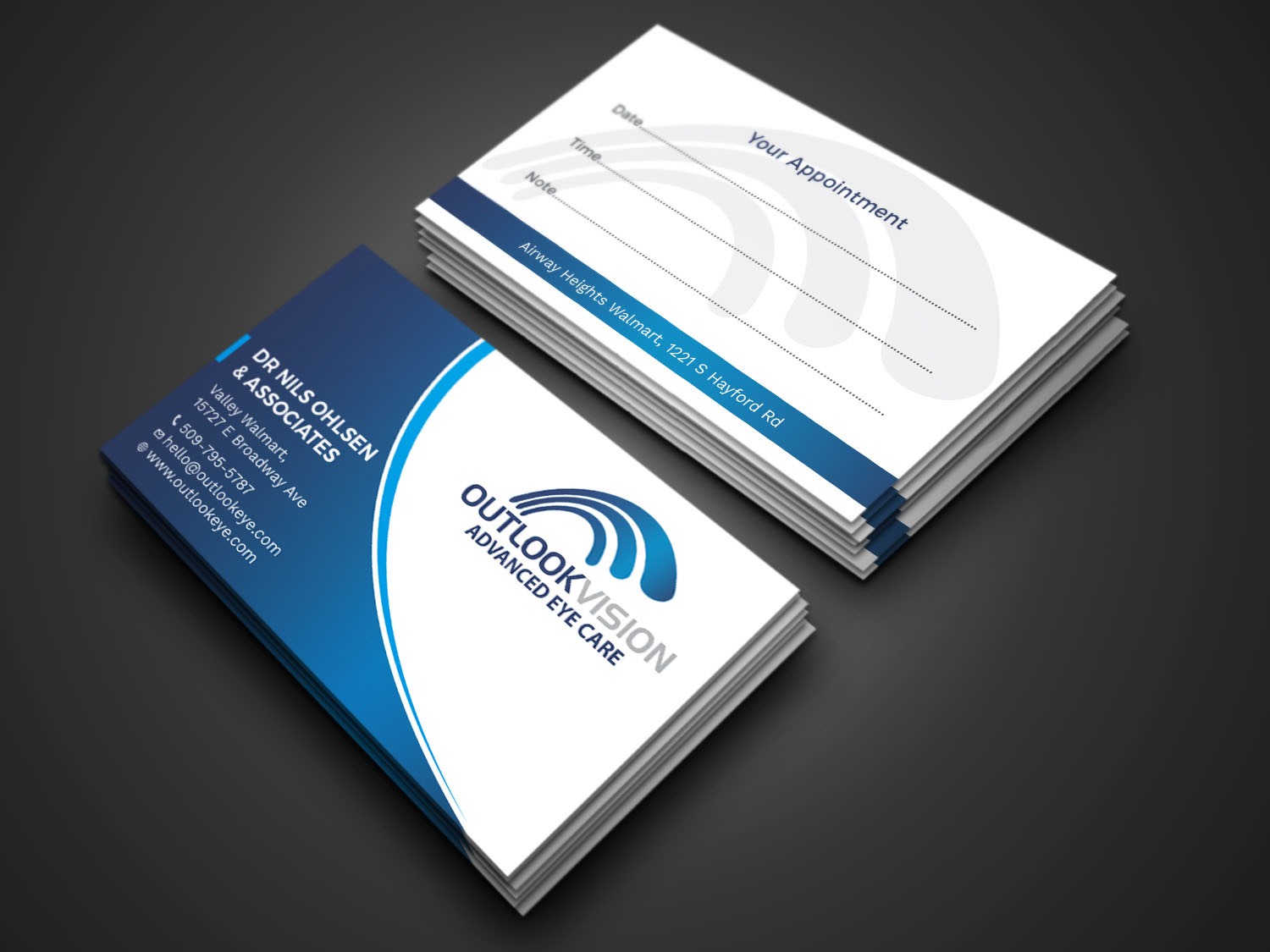 Design de Carte de Visite par Tripti Ranjan Gain pour Outlook Vision | Design #25832272