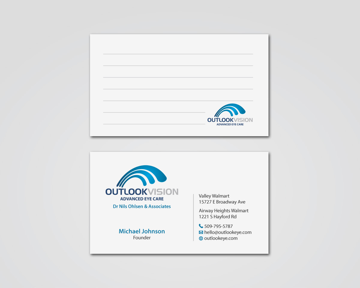 Design de Carte de Visite par MDesign pour Outlook Vision | Design #25857581