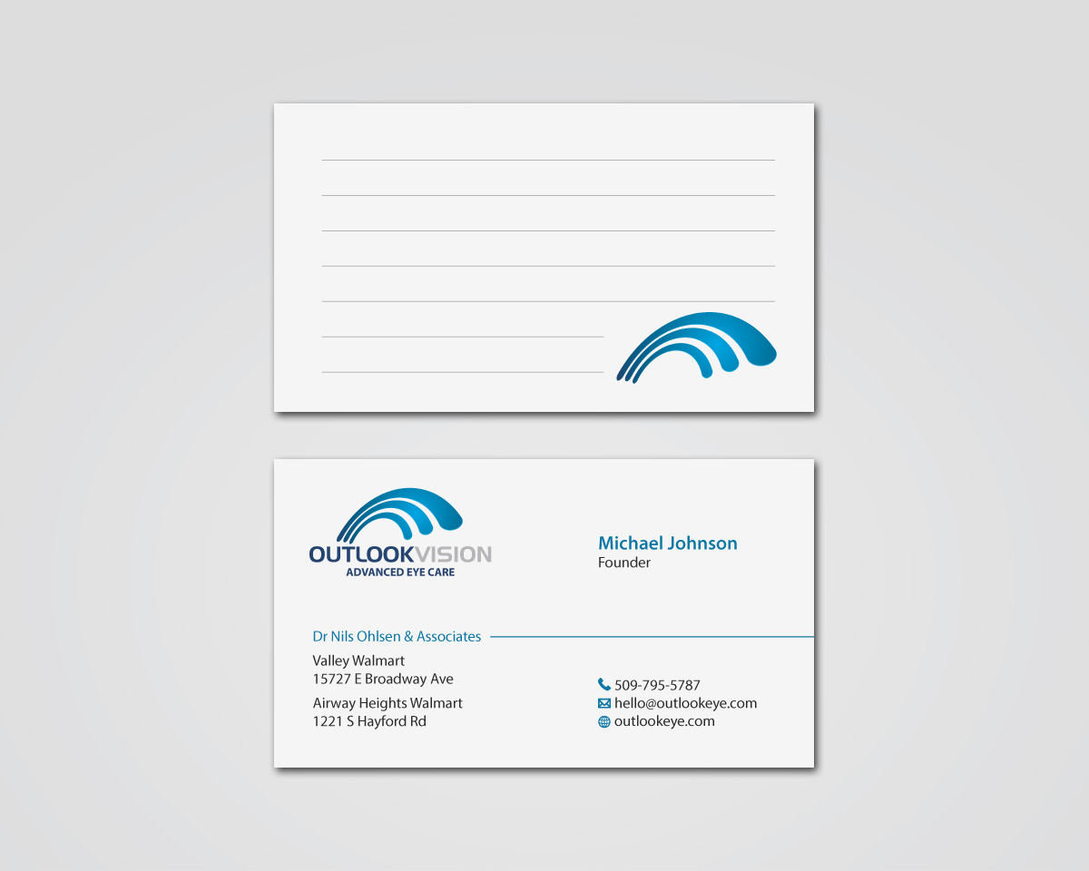 Visitenkarten-Design von MDesign für Outlook Vision | Design #25857587