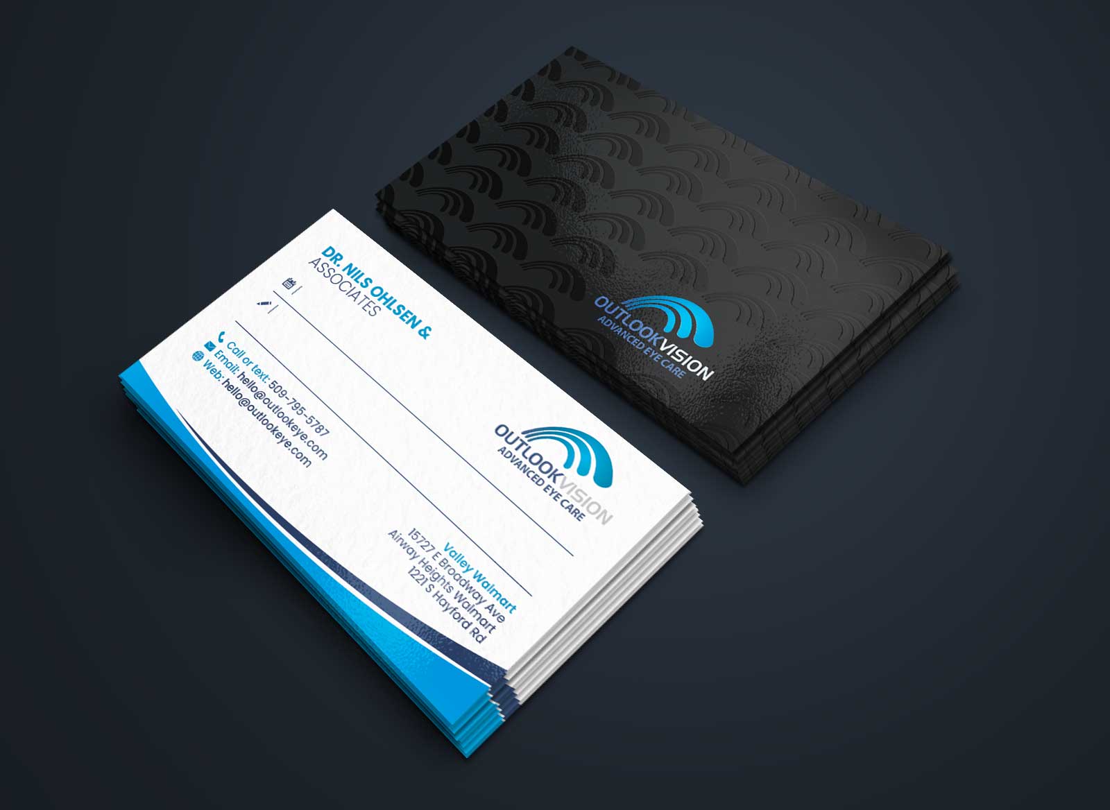 Business Card Design by Soma.Debnath for Outlook Vision | Design #25836622