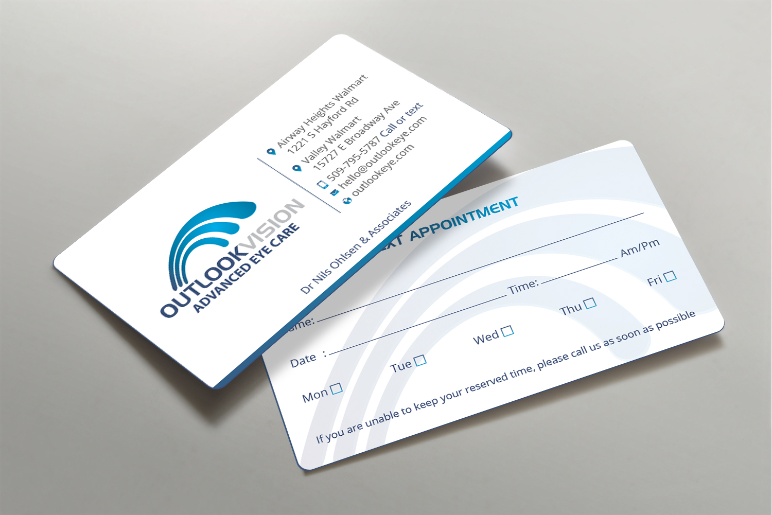 Business Card Design by DesignShout for Outlook Vision | Design #25832540