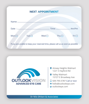 Business Card Design by DesignShout for Outlook Vision | Design: #25832596