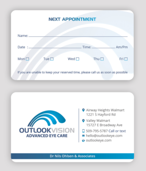 Business Card Design by DesignShout for Outlook Vision | Design: #25832597