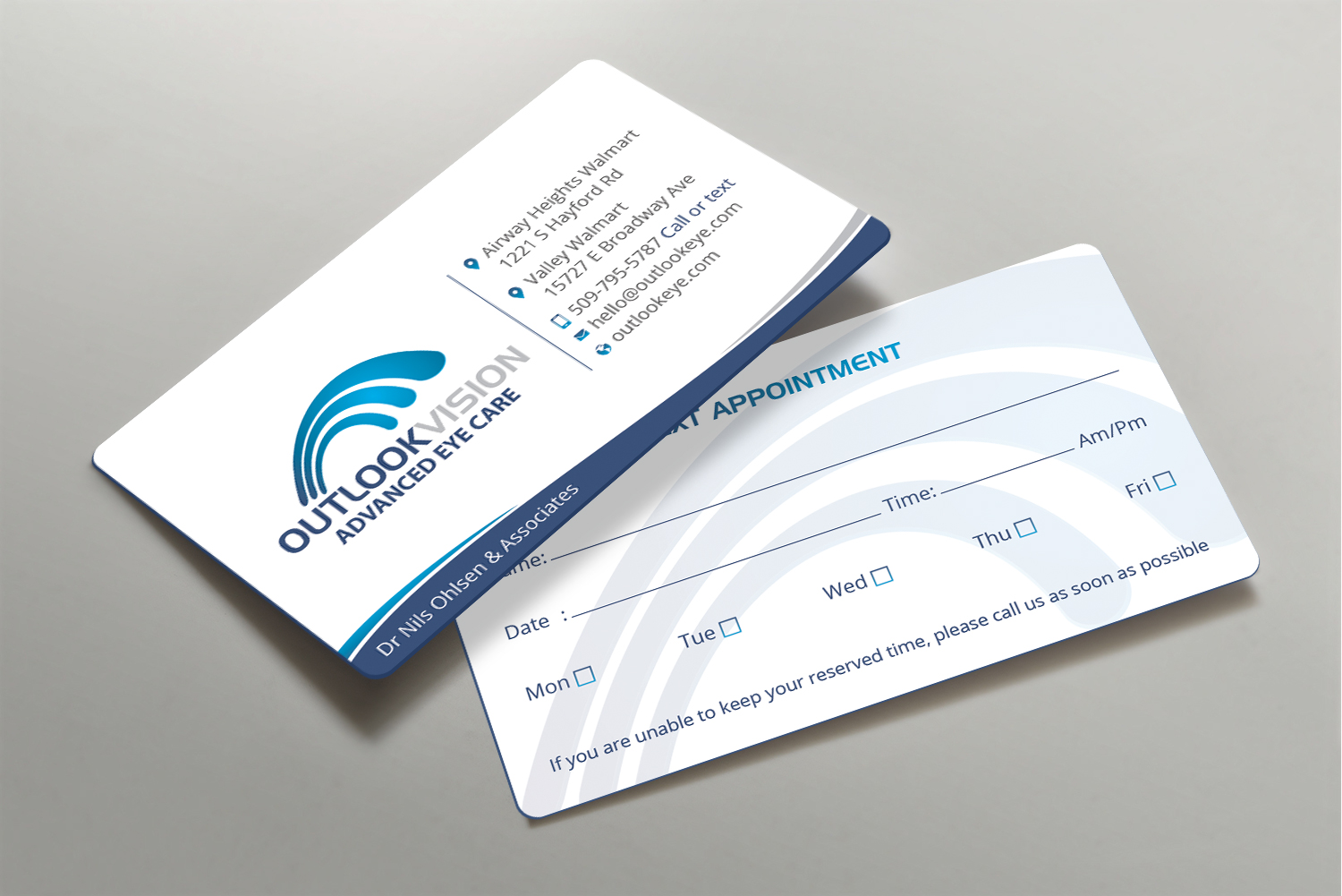 Business Card Design by DesignShout for Outlook Vision | Design #25832652