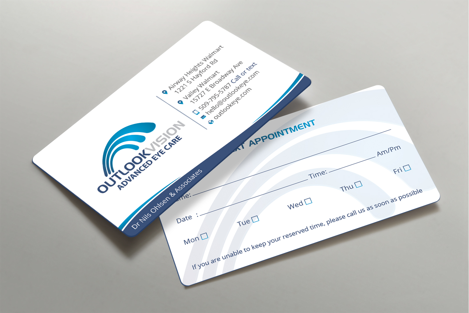 Business Card Design by DesignShout for Outlook Vision | Design #25832654