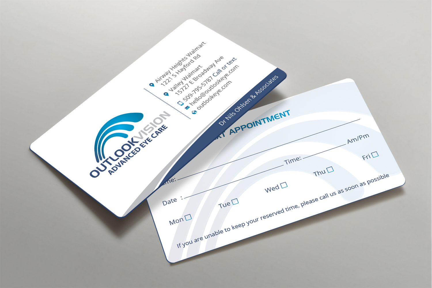 Business Card Design by DesignShout for Outlook Vision | Design #25832749