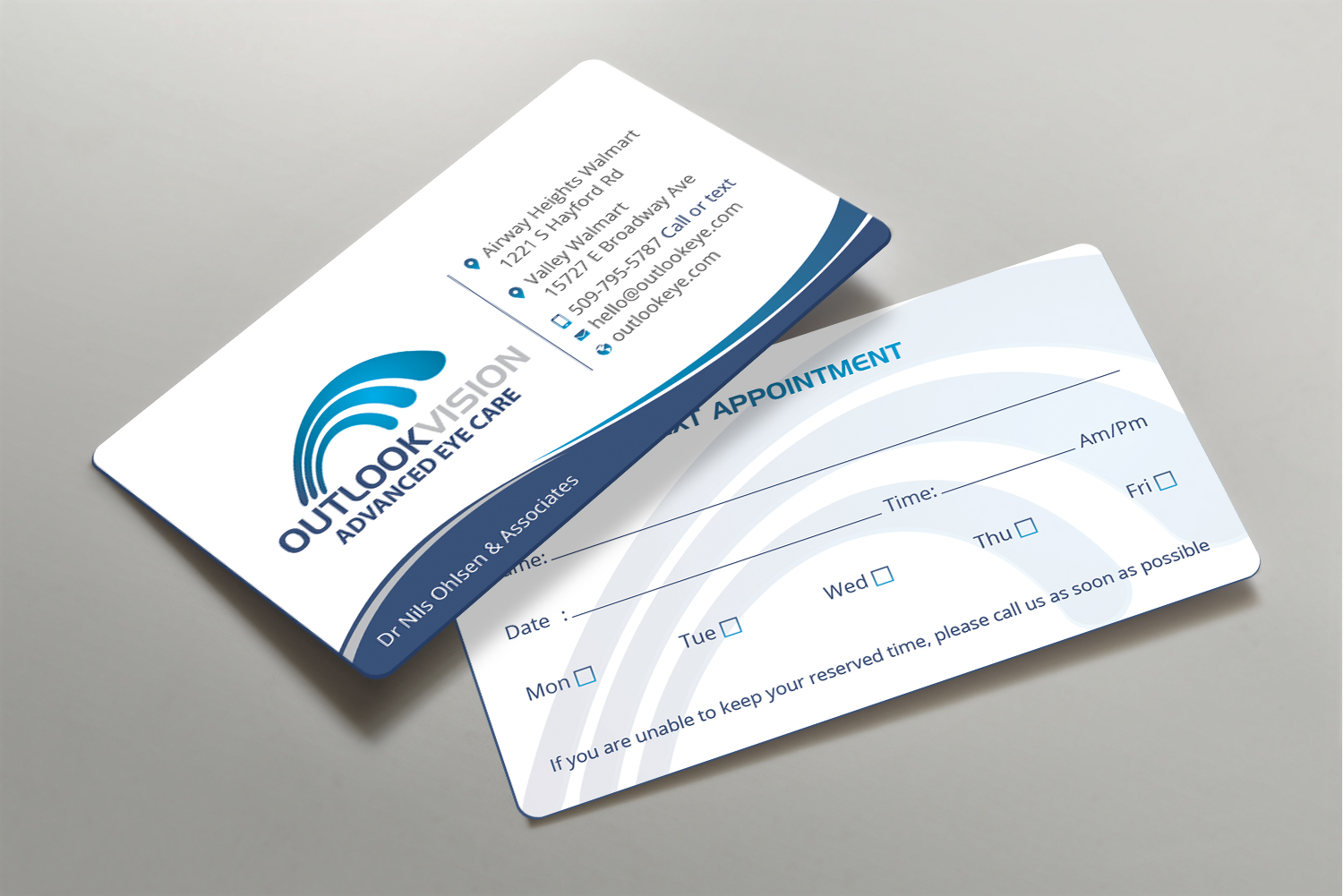 Business Card Design by DesignShout for Outlook Vision | Design #25832750