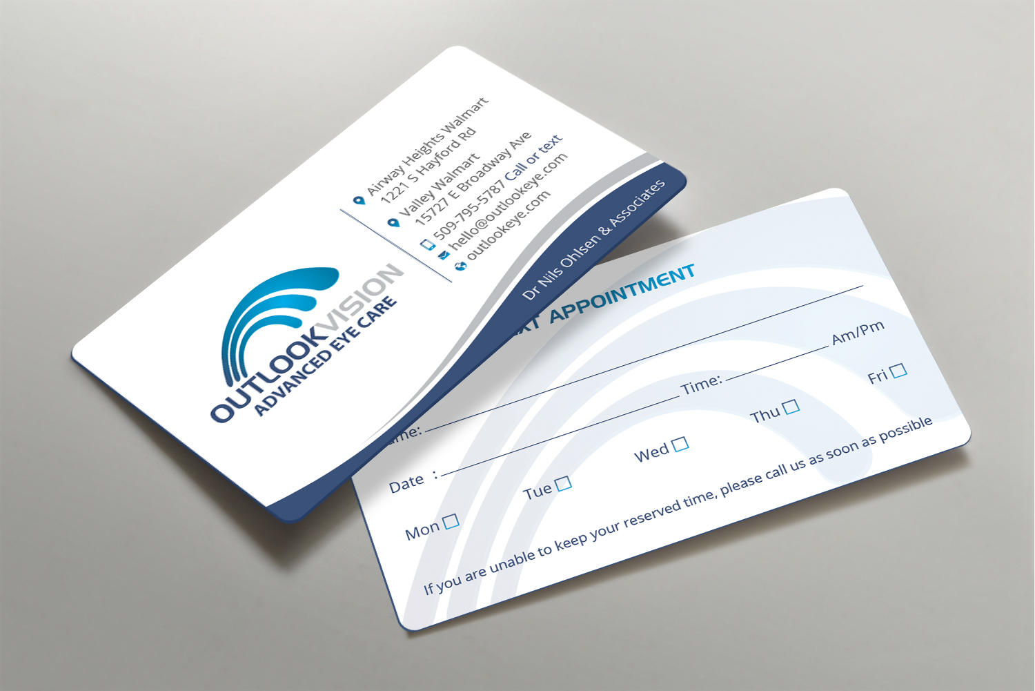 Business Card Design by DesignShout for Outlook Vision | Design #25832756