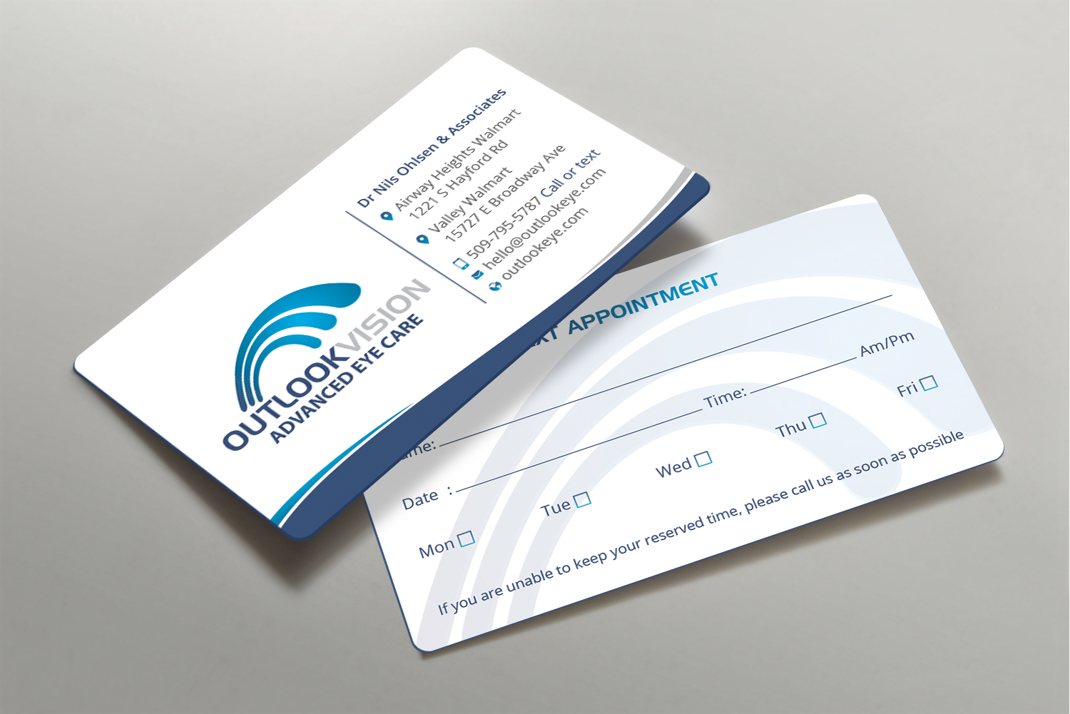 Business Card Design by DesignShout for Outlook Vision | Design #25832798