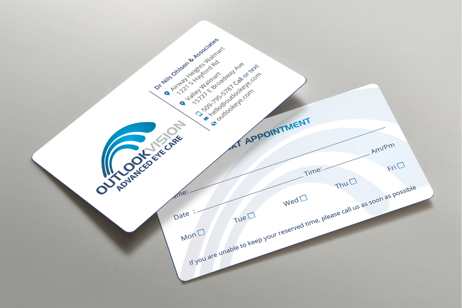 Business Card Design by DesignShout for Outlook Vision | Design #25832799