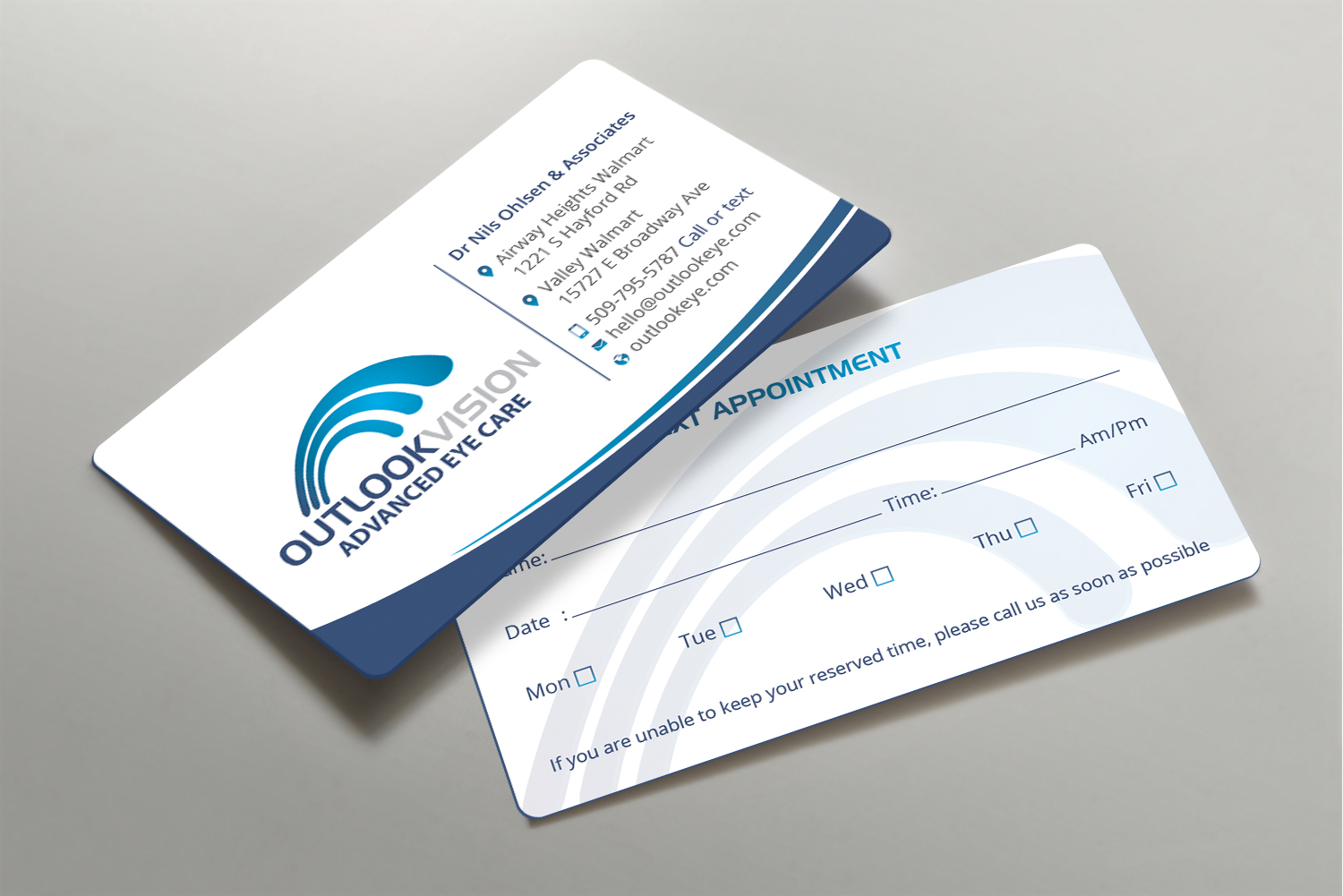 Business Card Design by DesignShout for Outlook Vision | Design #25832801