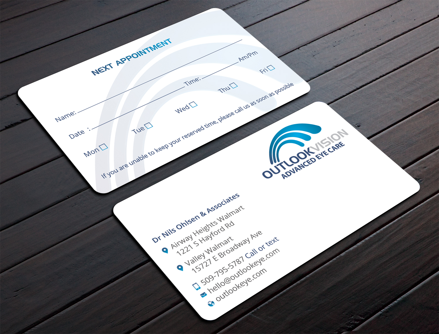 Business Card Design by DesignShout for Outlook Vision | Design #25832802