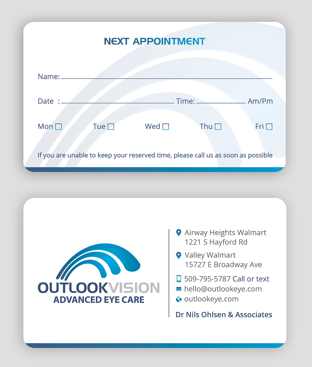 Business Card Design by DesignShout for Outlook Vision | Design #25832822