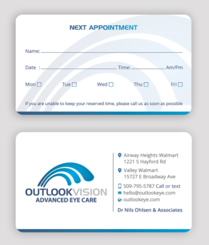 Business Card Design by DesignShout for Outlook Vision | Design: #25832822