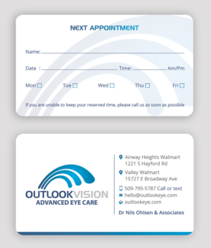 Business Card Design by DesignShout for Outlook Vision | Design: #25832824