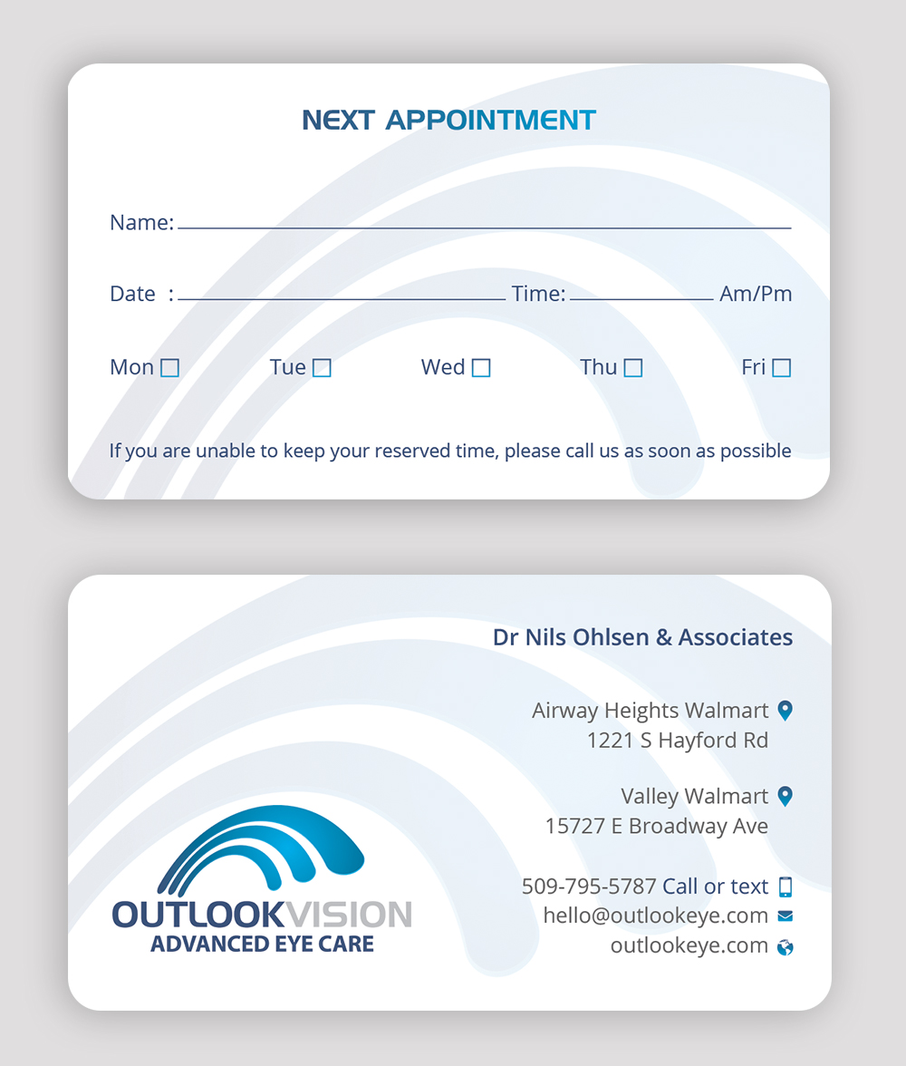 Design de Carte de Visite par DesignShout pour Outlook Vision | Design #25835064