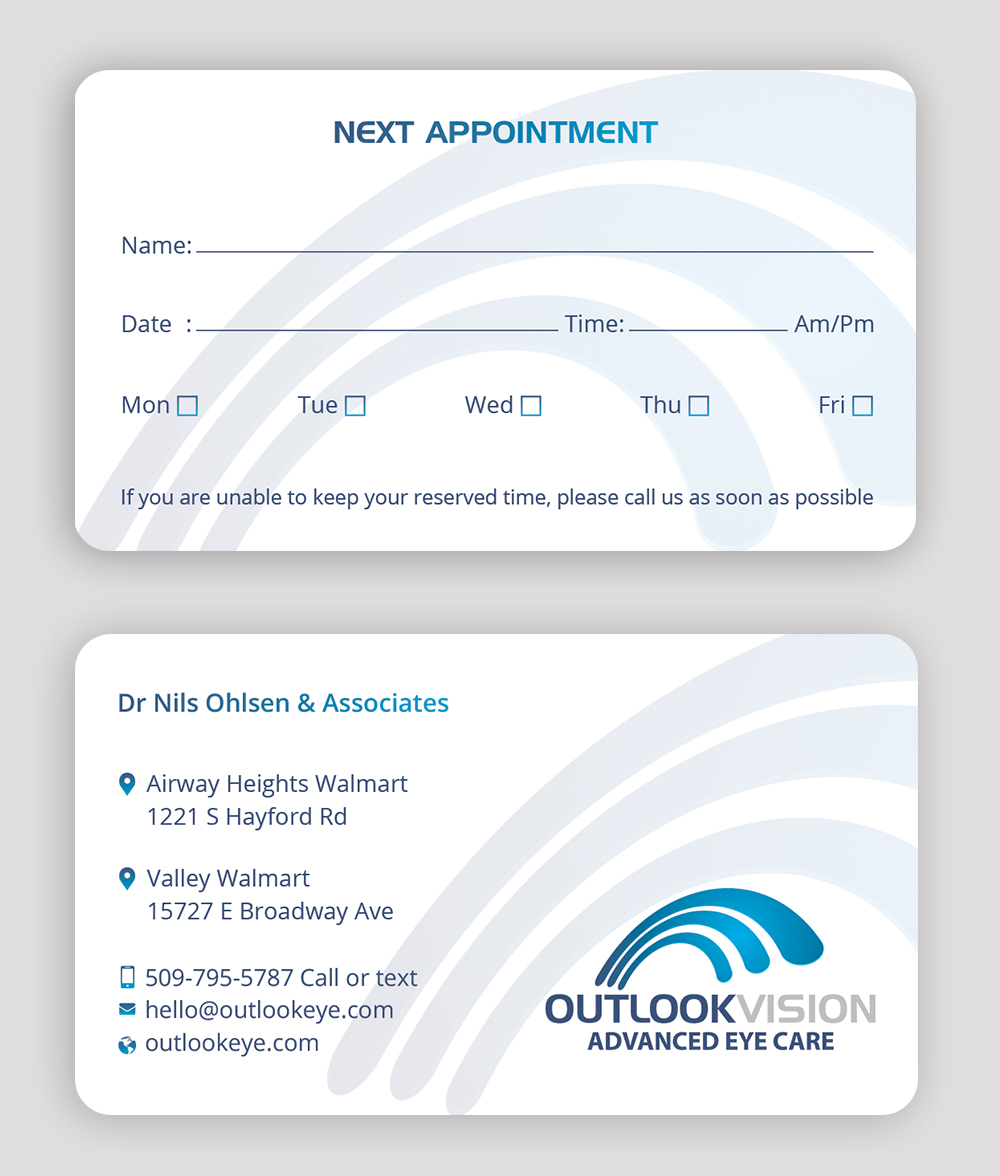 Design de Carte de Visite par DesignShout pour Outlook Vision | Design #25835065