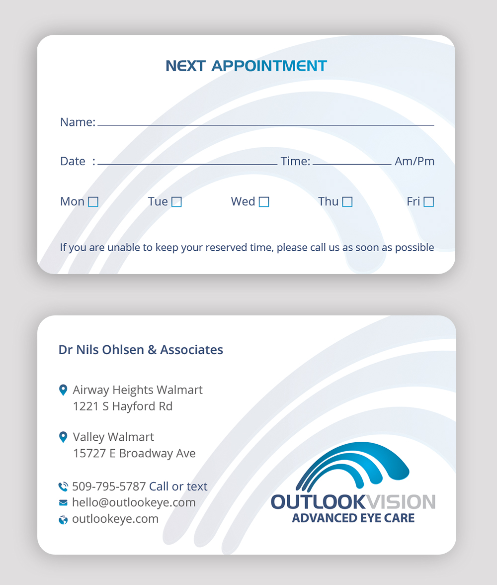 Design de Carte de Visite par DesignShout pour Outlook Vision | Design #25835079