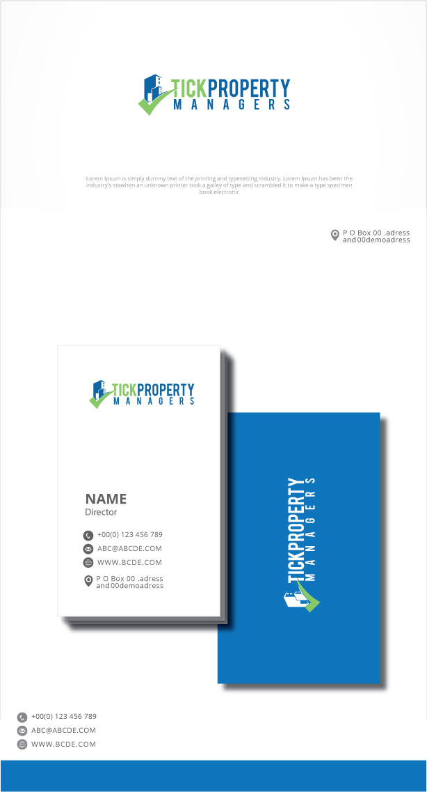 Logo Design by graphicevolution for Tick Property Managers | Design #25834160