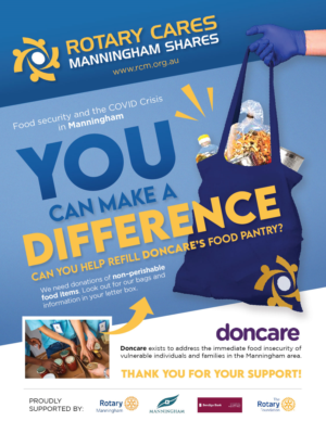 Rotary Cares - Manningham Shares Advertising Flyer | Diseño de Flyer por apolgv