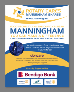 Rotary Cares - Manningham Shares Advertising Flyer | Flyer-Design von Titan Solbiz