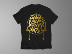 Lion Triangle Geometric  | Diseño de Camiseta por Bear Studio
