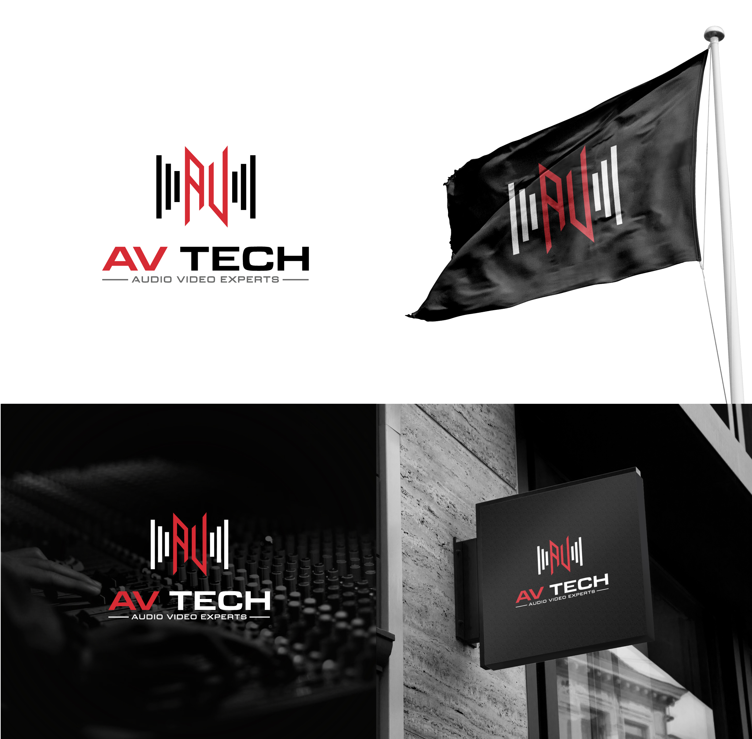 Diseño de Logo por Zybs Graphics para AV Tech | Diseño #25879386