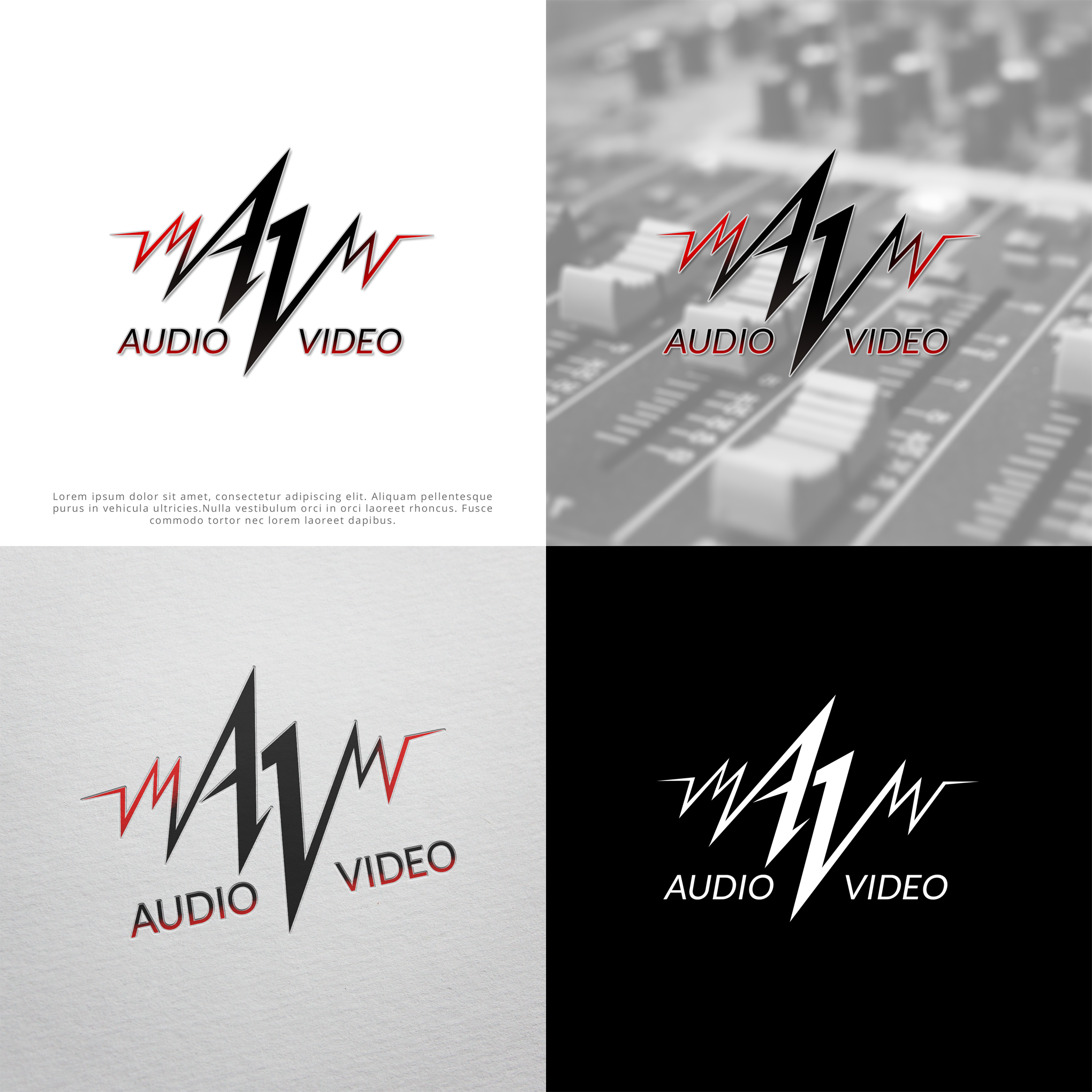 Logo Design by Aryodesigns for AV Tech | Design #25845075