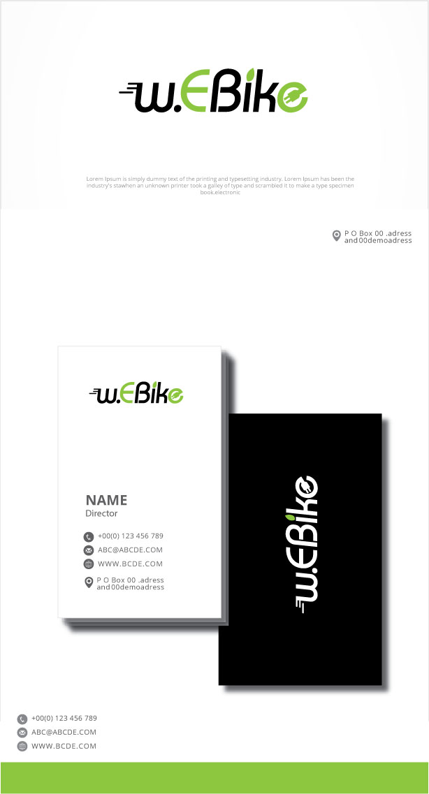 Logo Design by graphicevolution for w.E Bike | Design #25845861