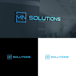 MN Solutions | Logo Design by ZiangArt_Studio