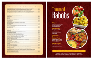 Menu Design by MasterMind