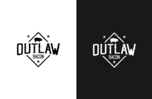Outlaw Bacon | Logo Design by GLDesigns