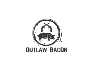 Outlaw Bacon | Logo Design by BNdesigner
