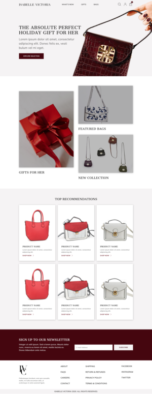 Web Design by Lulu94 for this project | Design #25900461