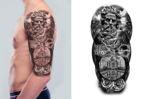Shoulder / Half Sleeve Tattoo - Bringing many ideas into one!  | Tattoo Design by NILDesigns