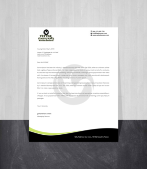 Diseño de Membrete por Creations Box 2015 para VETTER (Heating & air conditioning) | Diseño #25863670