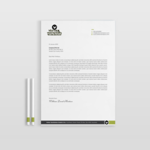 Letterhead Design by OxonoArt for VETTER (Heating & air conditioning) | Design: #25858249