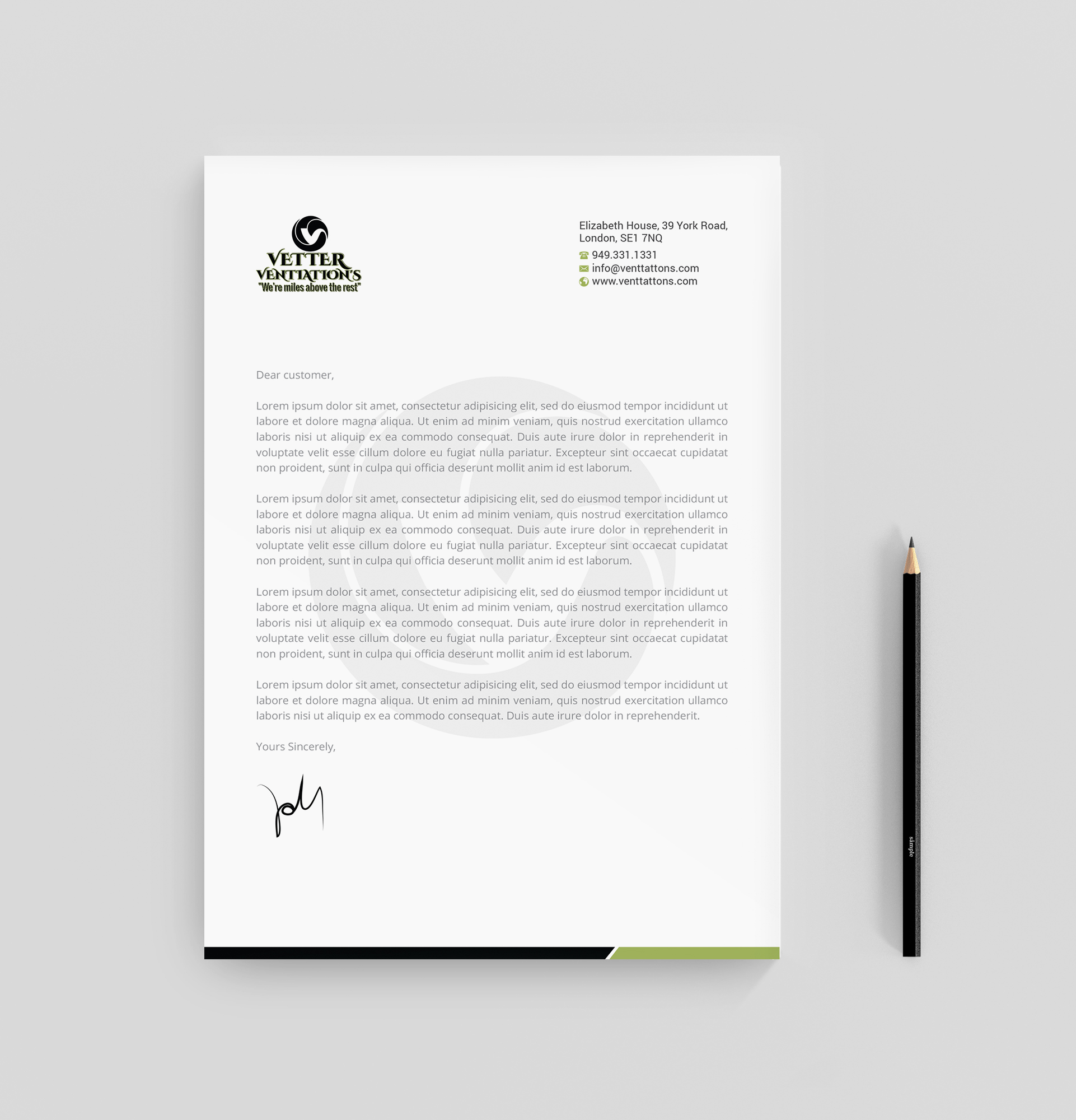 Diseño de Membrete por R.design para VETTER (Heating & air conditioning) | Diseño #25851533