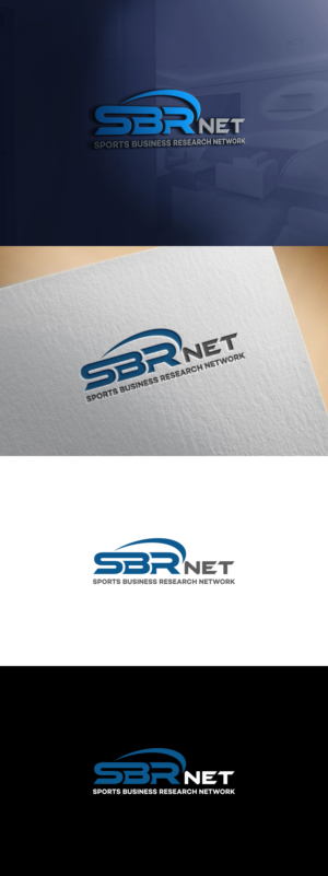 SBRnet, Sports Business Research Network.  There is a secondary product called Sports Market Analytics | Logo Design by ViciouSaint