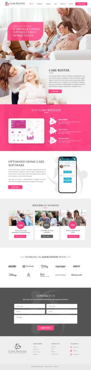 Software as a Service to manage Home Care Management | Web-Design von Blue Sparrow