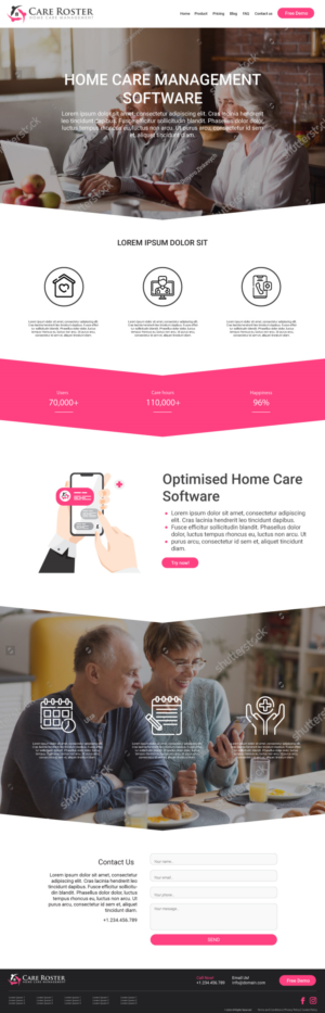 Software as a Service to manage Home Care Management | Web Design by lionx