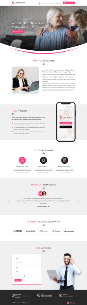 Software as a Service to manage Home Care Management | Web-Design von Sbss