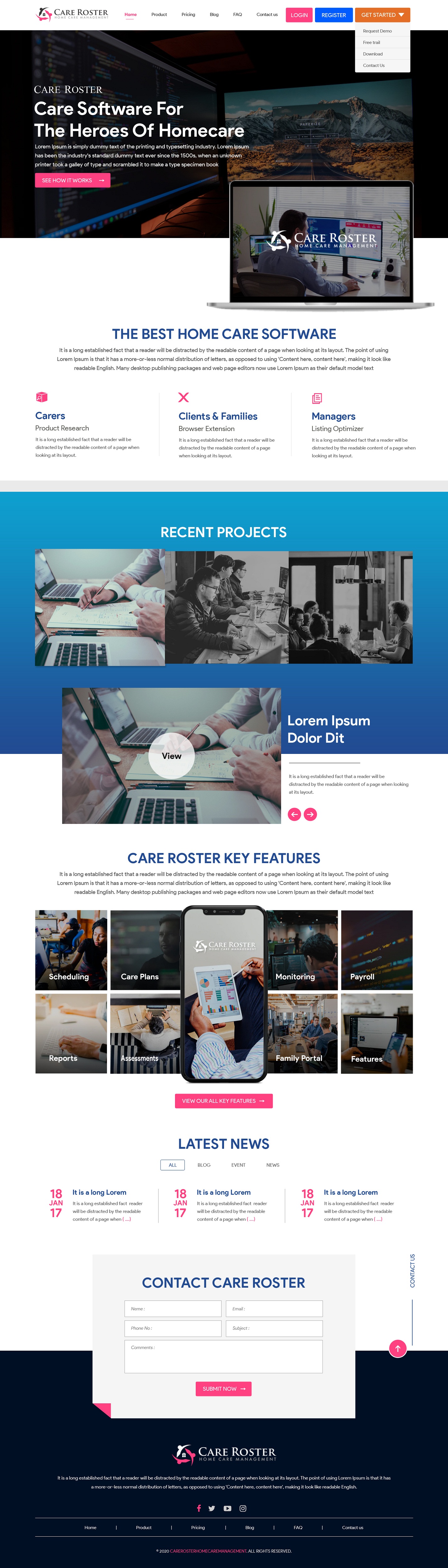 Web Design by Pram Shaw for Wolfhound Software | Design #25860423