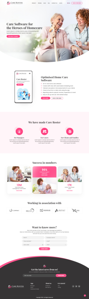 Software as a Service to manage Home Care Management | Web Design by nzdesigners